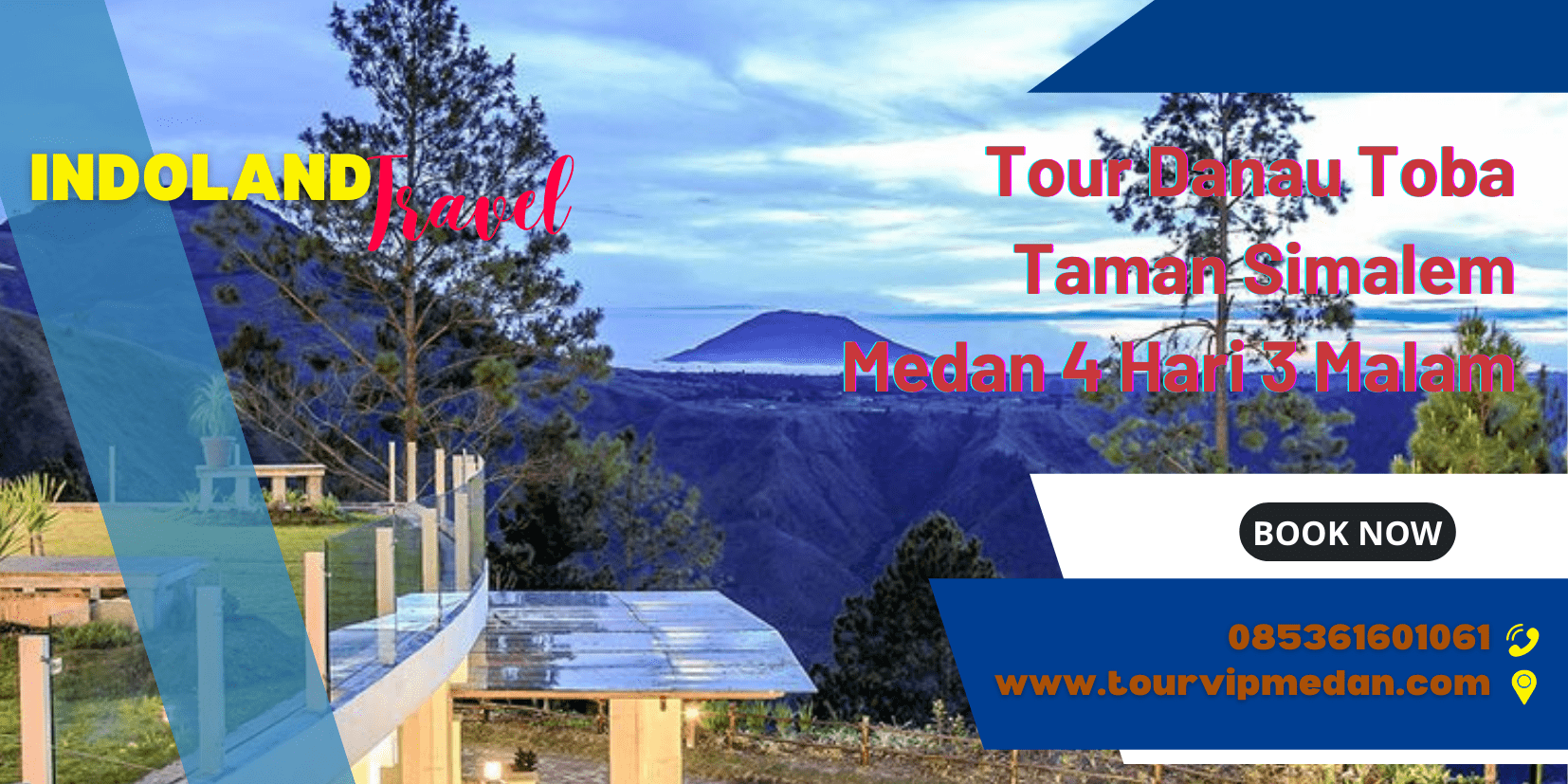 Tour Danau Toba Taman Simalem Medan 4 Hari 3 Malam